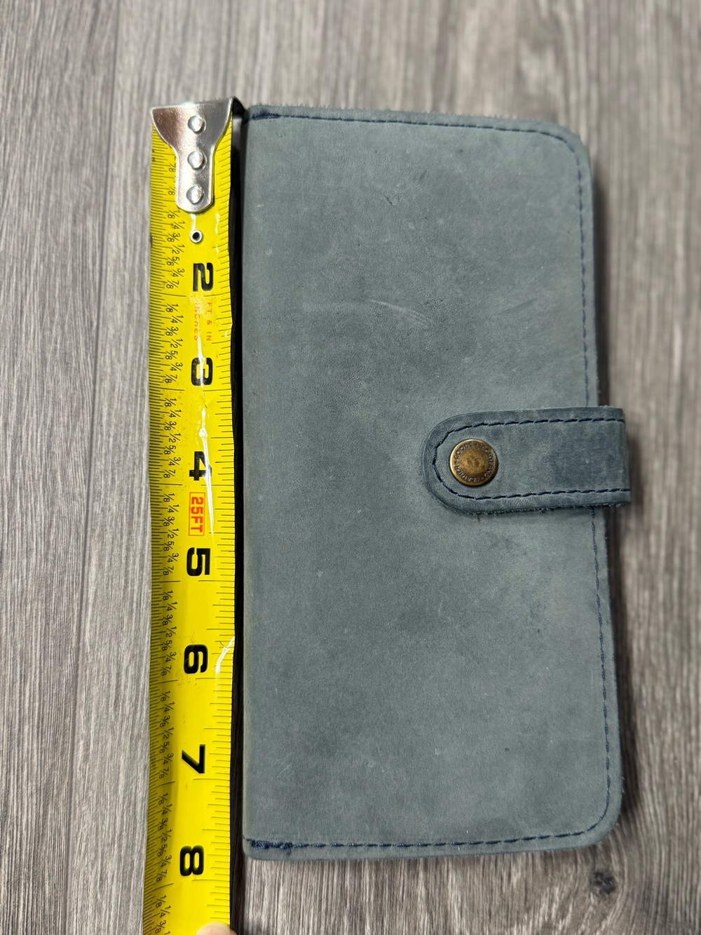 Portland Leather Goods Women’s Bifold Wallet Storm/Green Card Slots Matte PLG - Picture 4 of 6